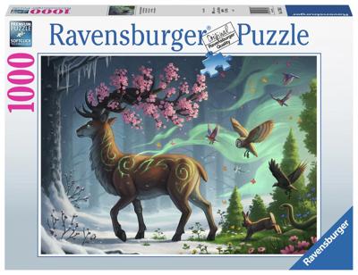 Puzzel ravensburger hert van de lente 1000 stukjes Puzzel ravensburger hert van de lente 1000 stukjes