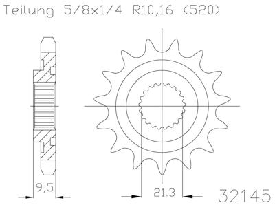 ESJOT Sprocket 520 13z standard