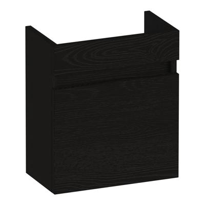 Brauer Joy Fonteinkast - 40 cm - 1 Deur - Greeploos - Linksdraaiend - Timber Black