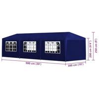 VidaXL Partytent 3x9 m blauw - thumbnail