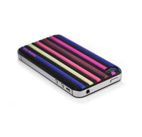 id America Cushi Stripe Soft Foam Pad voor iPhone 4/4S - 1 verpakking, Jazz Purple - thumbnail