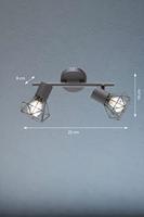 Fischer & Honsel Trendy plafondspotRan 2-lichts - 22265 - thumbnail