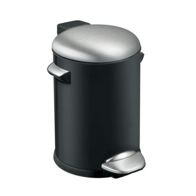 Vepa Bins Belle Deluxe Pedaalemmer 3L Zwart/Zilver Vepa Bins Belle Deluxe Pedaalemmer 3L Zwart/Zilver