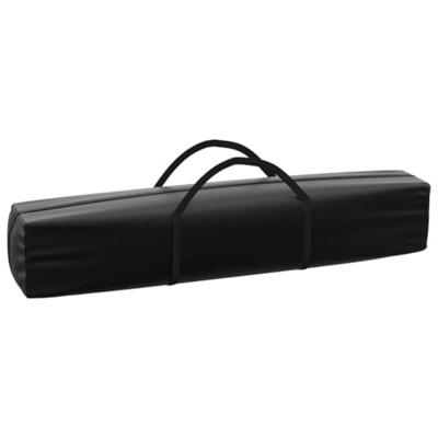 VidaXL Partytent inklapbaar met zijwanden 2x2 m zwart
