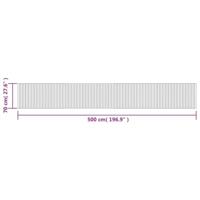 Vloerkleed rechthoekig 70x500 cm bamboe grijs - thumbnail