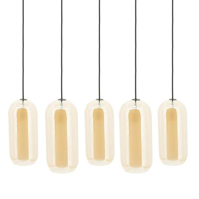 By-Boo Hanglamp 'Shona' Glas, 5-lamps