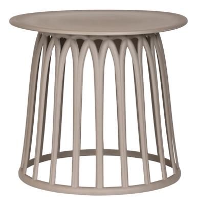 WOOOD Outdoor Bijzettafel 'Boy' 50cm, kleur Taupe