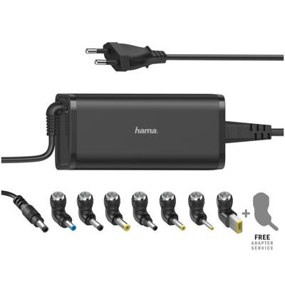 Hama UNIVERSELE NOTEBOOK-NETADAPTER, 15-19V/90W Voeding Zwart Hama UNIVERSELE NOTEBOOK-NETADAPTER, 15-19V/90W Voeding Zwart