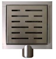 Wiesbaden 3e generatie doucheput met flens en zijuitlaat 15 x 15 cm RVS - thumbnail