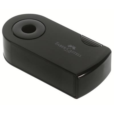 Faber Castell puntenslijper "Sleeve" zwart 2-gaats