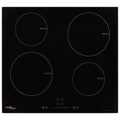 VidaXL Inductiekookplaat met 4 kookzones aanraakbediening 7000 w glas VidaXL Inductiekookplaat met 4 kookzones aanraakbediening 7000 w glas