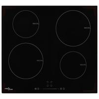 VidaXL Inductiekookplaat met 4 kookzones aanraakbediening 7000 w glas - thumbnail