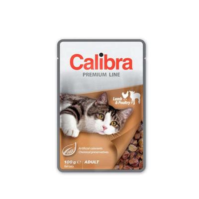 CALIBRA Cat Premium Adult Lamb & Poultry - nat kattenvoer - 100g