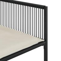 7-delige Tuinset met kussens poly rattan zwart - thumbnail