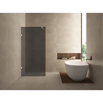 Wiesbaden Less Inloopdouche - 1200x2000x8mm - Nano Rookglas Glas - Gunmetal