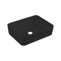 Wastafel Best Design Roveto Opbouw 48x37x13cm Keramiek Mat Zwart - thumbnail