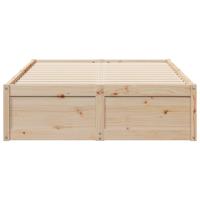 Bedframe zonder matras massief grenenhout 135x190 cm - thumbnail