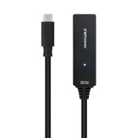 NANOCABLE 10.01.1311 verlengkabel USB 3.2 met versterker type C/M-C/H, 5 m, zwart - thumbnail