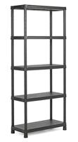 Keter Kunststof Stellingkast Plus - Opbergrek - 80x40x187cm - zwart - thumbnail