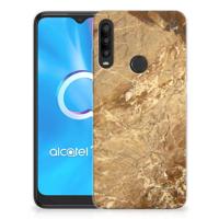 Alcatel 1SE (2020) TPU Siliconen Hoesje Marmer Creme - thumbnail