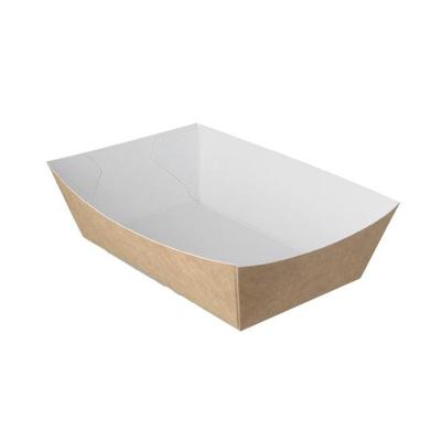 TakeAware Frietbakje a13 kraft / wit bio (400 stuks)