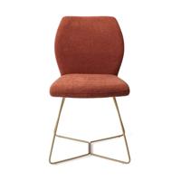 Jesper Home Eetkamerstoel 'Ikata' Beehive Gold, kleur Cosy Copper - thumbnail