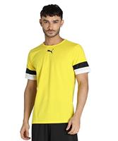 PUMA teamRISE Voetbalshirt Geel Zwart Wit - thumbnail