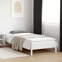Bedframe massief grenenhout wit 90x200 cm - thumbnail