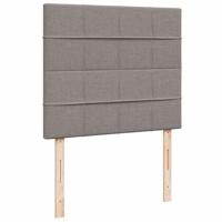 Boxspring met matras stof taupe 120x190 cm - thumbnail