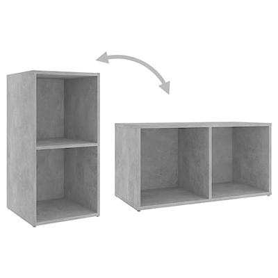 VidaXL Tv-meubel 72x35x36,5 cm bewerkt hout betongrijs