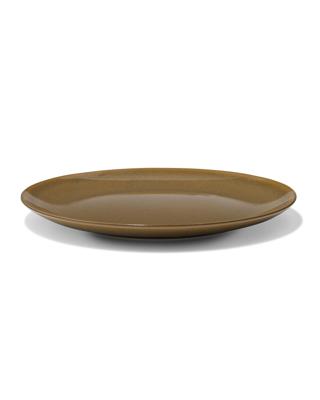 HEMA Dinerbord Ø26.4cm Monaco reactief glazuur donkerbruin (donkerbruin)