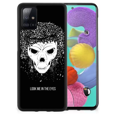 Mobiel Case Samsung Galaxy A51 Skull Hair Mobiel Case Samsung Galaxy A51 Skull Hair