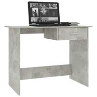 Bureau 100x50x76 cm spaanplaat betongrijs - thumbnail