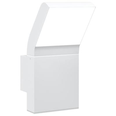 VidaXL Buitenwandlamp led gegoten aluminium wit VidaXL Buitenwandlamp led gegoten aluminium wit