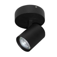 Artdelight Zwarte opbouwspot Vivaro PL 1801-RO ZW - thumbnail