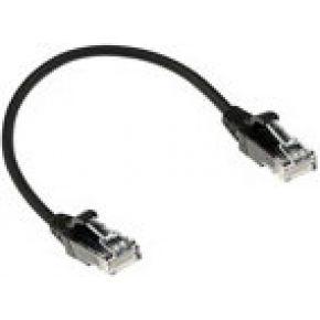 ACT DC9903 LSZH U/UTP CAT6 Datacenter Slimline Patchkabel Snagless | RJ45 Connectoren | Zwart | 3 meter