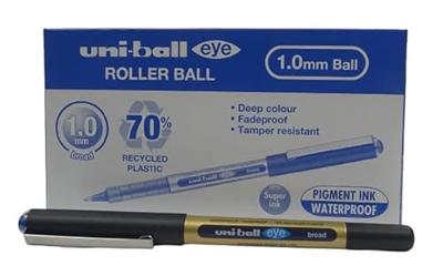 Rollerpen uni-ball eye eco 150e b blauw | 12 stuks
