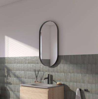 Ben Vita ovale spiegel 40x80 cm Mat Zwart Ben Vita ovale spiegel 40x80 cm Mat Zwart