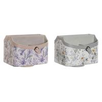 Houder voor afstandsbedieningen DKD Home Decor Wit Grijs Lila Licht Roze 2 Stuks - thumbnail