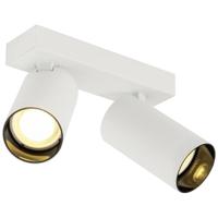 SLV Dubbele opbouwspotKami Double wit met zwart - 1007724 - thumbnail