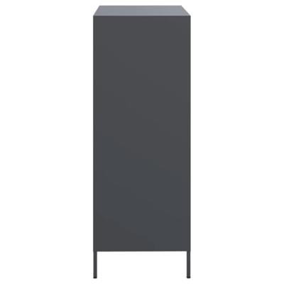 Hoge kast 68x39x103,5 cm staal antracietkleurig