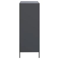 Hoge kast 68x39x103,5 cm staal antracietkleurig - thumbnail