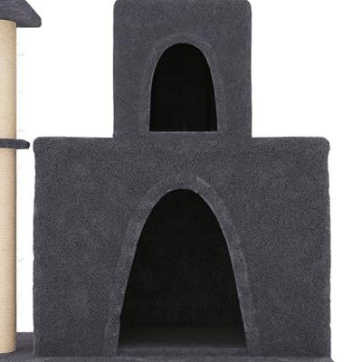 VidaXL Kattenmeubel met sisal krabpalen 83 cm donkergrijs - thumbnail