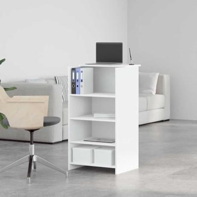 Receptiebalie 55x50x103,5 cm bewerkt hout wit Receptiebalie 55x50x103,5 cm bewerkt hout wit