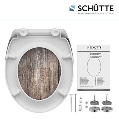 Schutte Duroplast WC-bril OLD WOOD met soft-close en quick-release
 82368