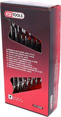 KS Tools 517.0048 5170048 Ringsleutel met ratelset Sleutelbreedte (metrisch) 8 - 19 mm KS Tools 517.0048 5170048 Ringsleutel met ratelset Sleutelbreedte (metrisch) 8 - 19 mm