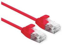 ROLINE UTP Data Center Patchkabel Cat.6A (Class EA), LSOH, extra dun, rood, 0,15 m - thumbnail