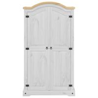 Kledingkast Corona wit 102x52x186 cm massief grenenhout - thumbnail