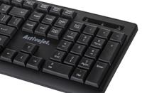 Activejet Draadloos toetsenbord K-3803SW stroomvoorziening via 1 x AAA-batterij 1 5 V - thumbnail
