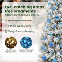 VidaXL Kunstmatige inklapbare kerstboom groen en wit 150 cm - thumbnail